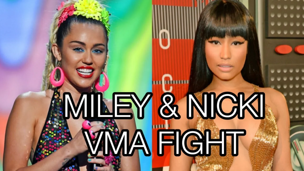 Nicki Minaj Miley Cyrus FIGHT on Stage at the VMAs: “Now back to this b**** who had a lot to say about me in the press”