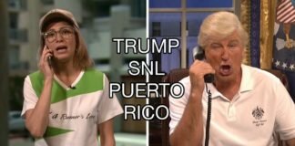 SNL Trump’s Response To Puerto Rico, Season Premiere 2017, Alec Baldwin: “We have to take care of America first.”