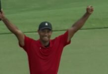Tiger Woods wins PGA Tour Championship: Crowd Mobs the Course